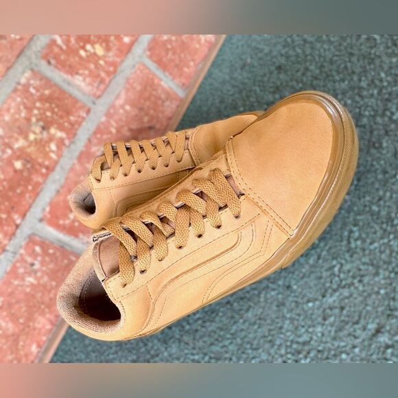 Vans Old Skool Mono Gum Vansbuck - Khaki size 5 M 6.5 W - Picture 4 of 12